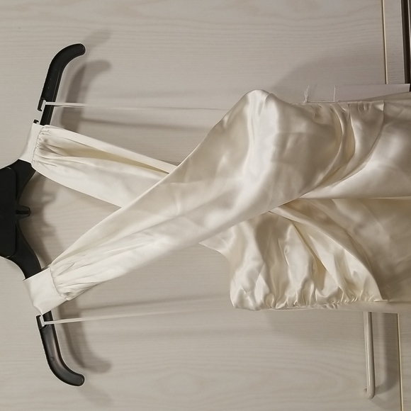 💕REFORMATION💕 Veria Silk Dress ~ Ivory 8 NWT - Picture 13 of 16